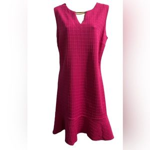 NWT Barbiecore Hot Pink Size 14 Sleeveless Shift Dress NEW Spring Summer‎ Plus